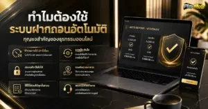 ทำไมต้องใช้ระบบฝากถอนอัตโนมัติ กุญแจสำคัญของธุรกรรมออนไลน์